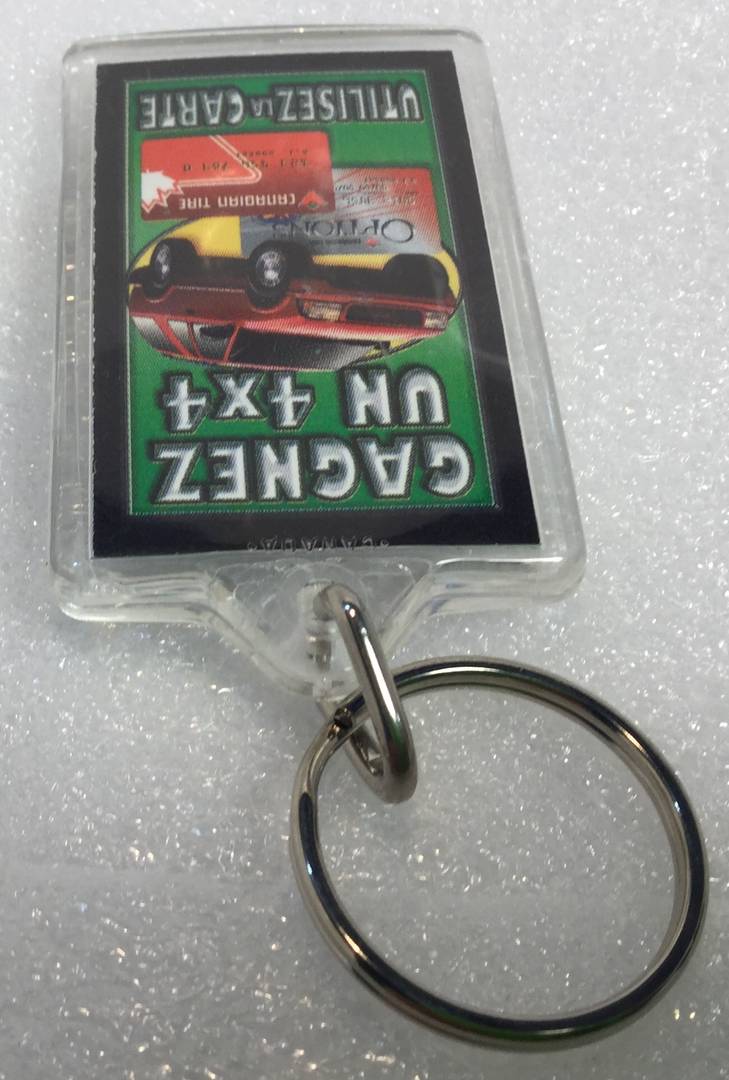 Vintage Canadian Tire MasterCard Promo Keychain Boutique chez Dary