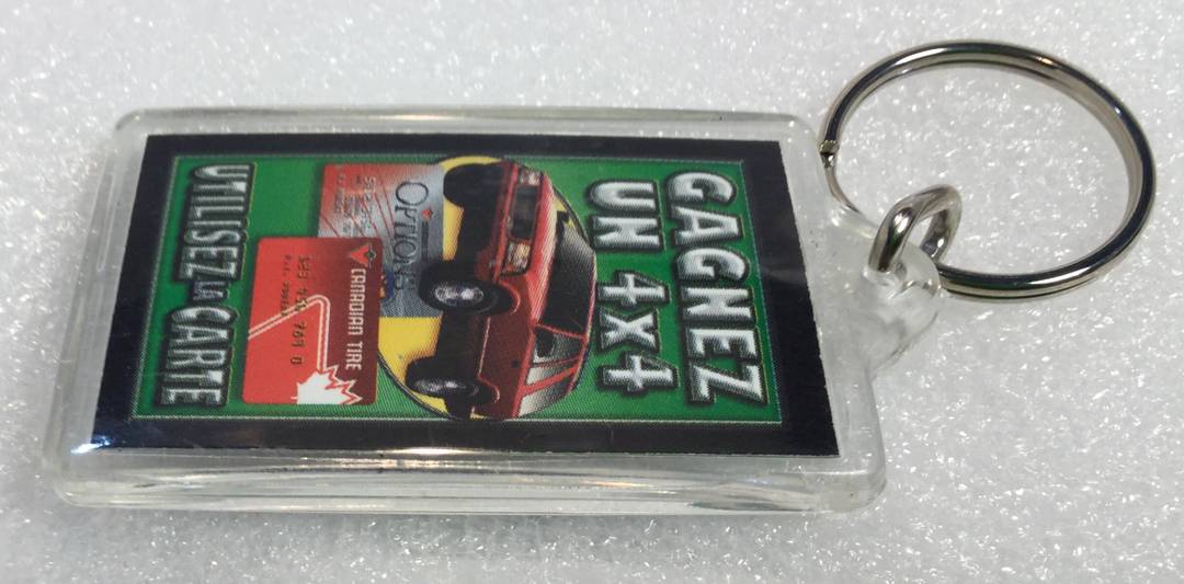 Vintage Canadian Tire MasterCard Promo Keychain Boutique chez Dary