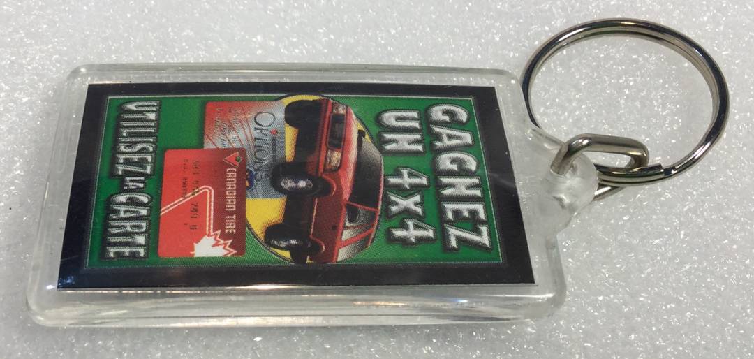 Vintage Canadian Tire MasterCard Promo Keychain Boutique chez Dary