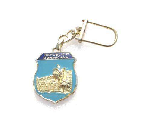 Porte-Clés Pendentif Drapeau De La République Dominicaine