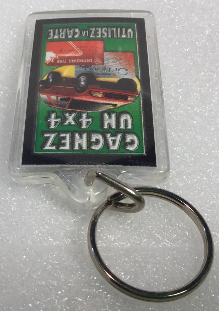 Vintage Canadian Tire MasterCard Promo Keychain Boutique chez Dary